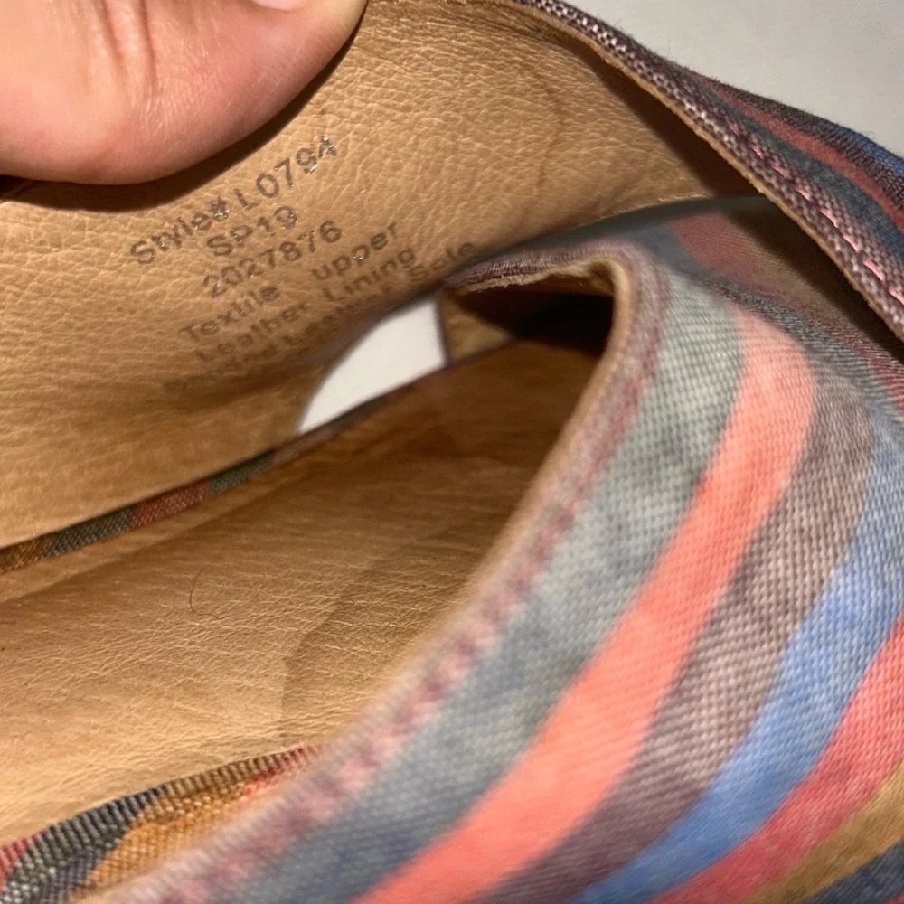 Madewell the Ruthie crisscross striped mules - Picture 6 of 11